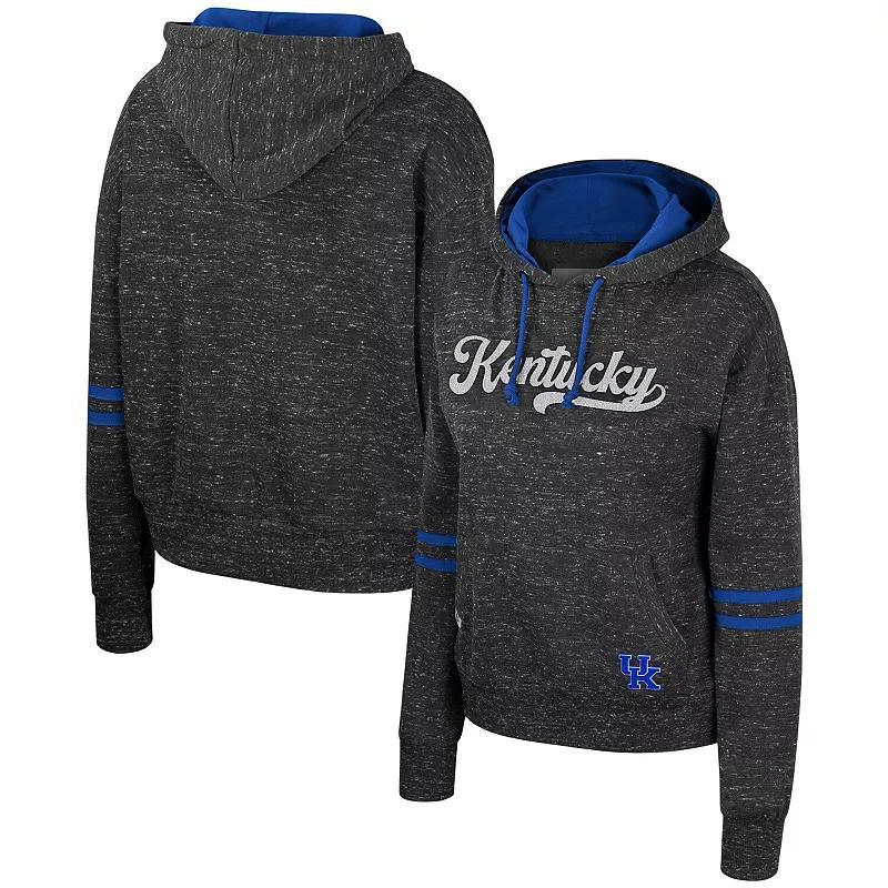 Womens Colosseum Charcoal Kentucky Wildcats Catherine Speckle Pullover Hoodie Product Image