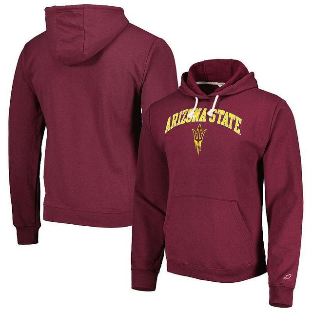 Mens League Collegiate Wear Maroon Arizona State Sun Devils Arch Essential Pullover Hoodie Product Image