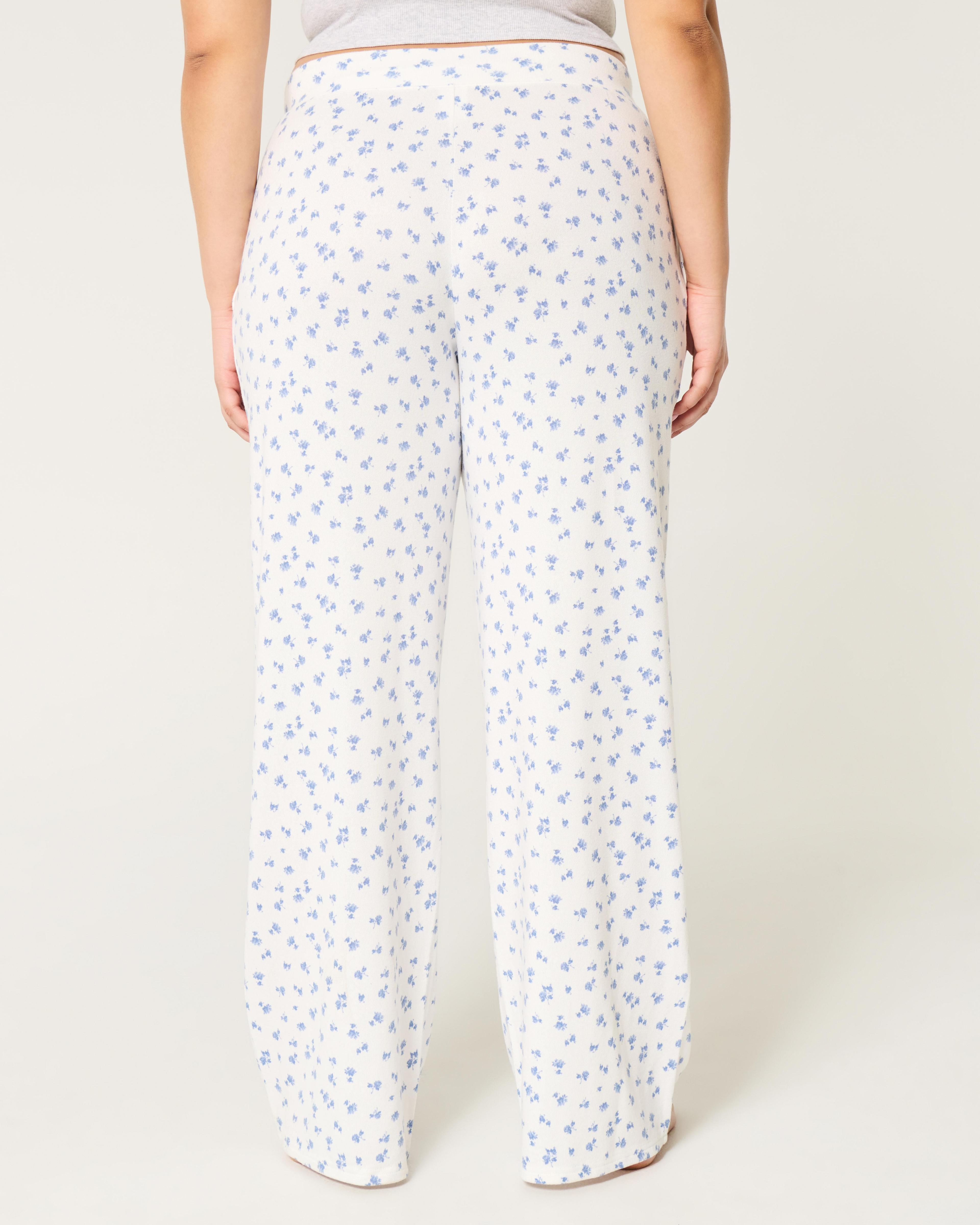 Cozy Wide-Leg Pajama Pants Product Image