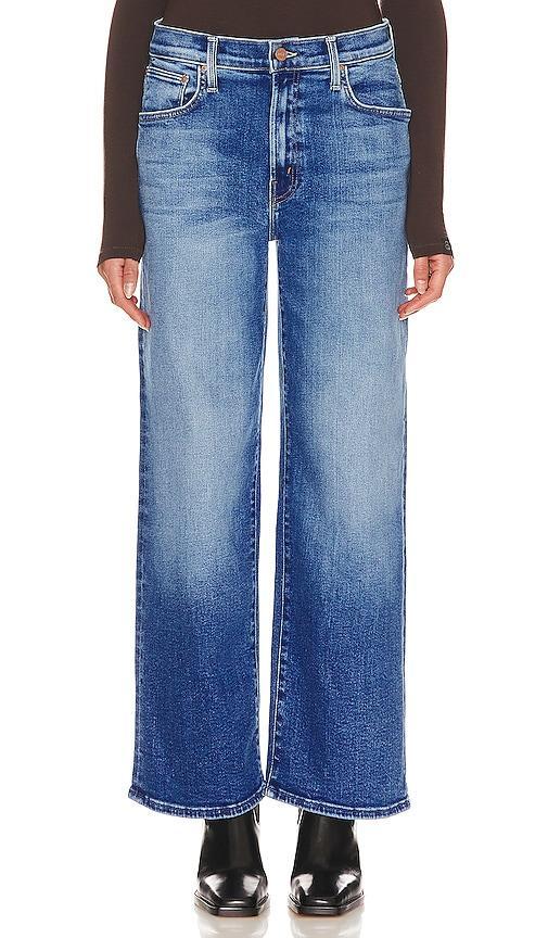 Mother The Dodger High Rise Ankle Wide Leg Jeans in Work Hard Play Hard Product Image