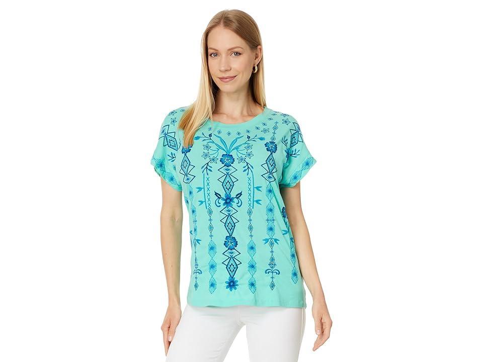 Johnny Was Relaxed Tee - Taria (Pool ) Women's Clothing Product Image