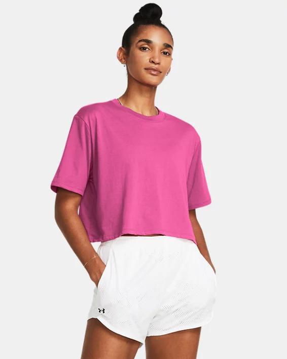 Women's UA Campus Boxy Crop Short Sleeve Product Image