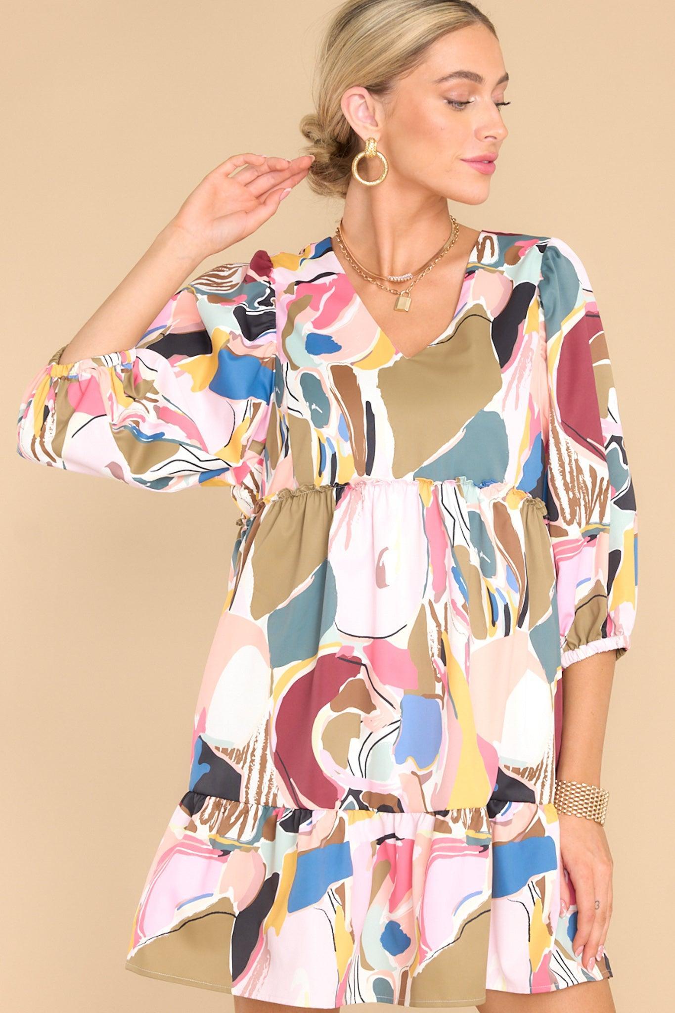 Addison Abstract Expressions Dress Print Product Image