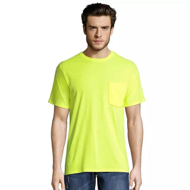 Big & Tall Hanes Workwear 2-pack X-Temp Fresh IQ Crewneck Pocket Tees, Mens Product Image