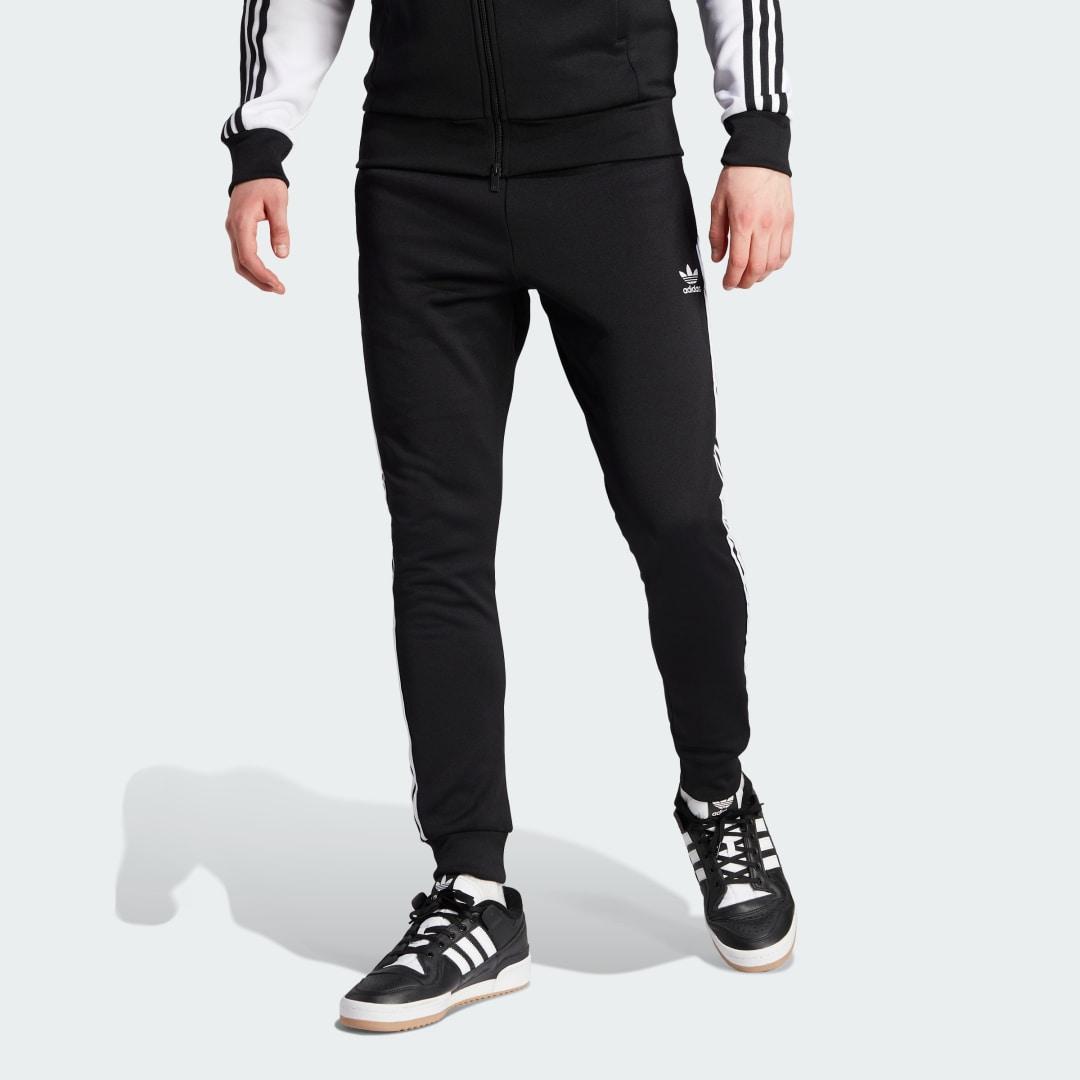 adidas Originals Mens adidas Originals Adicolor Superstar Track Pants - Mens Black/White Product Image