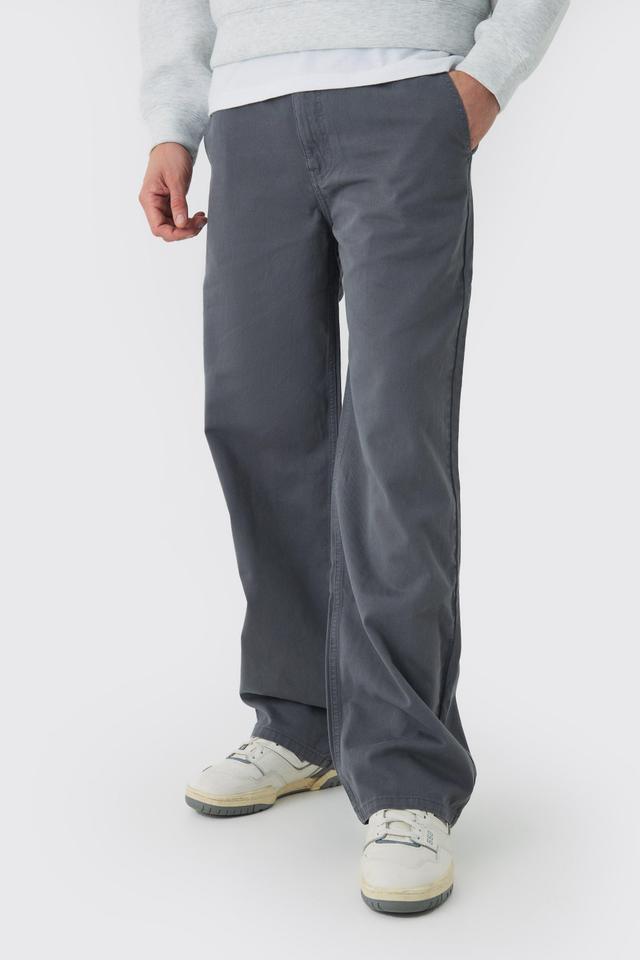 Half Elasticated Waist Baggy Chino Pants | boohooMAN USA Product Image