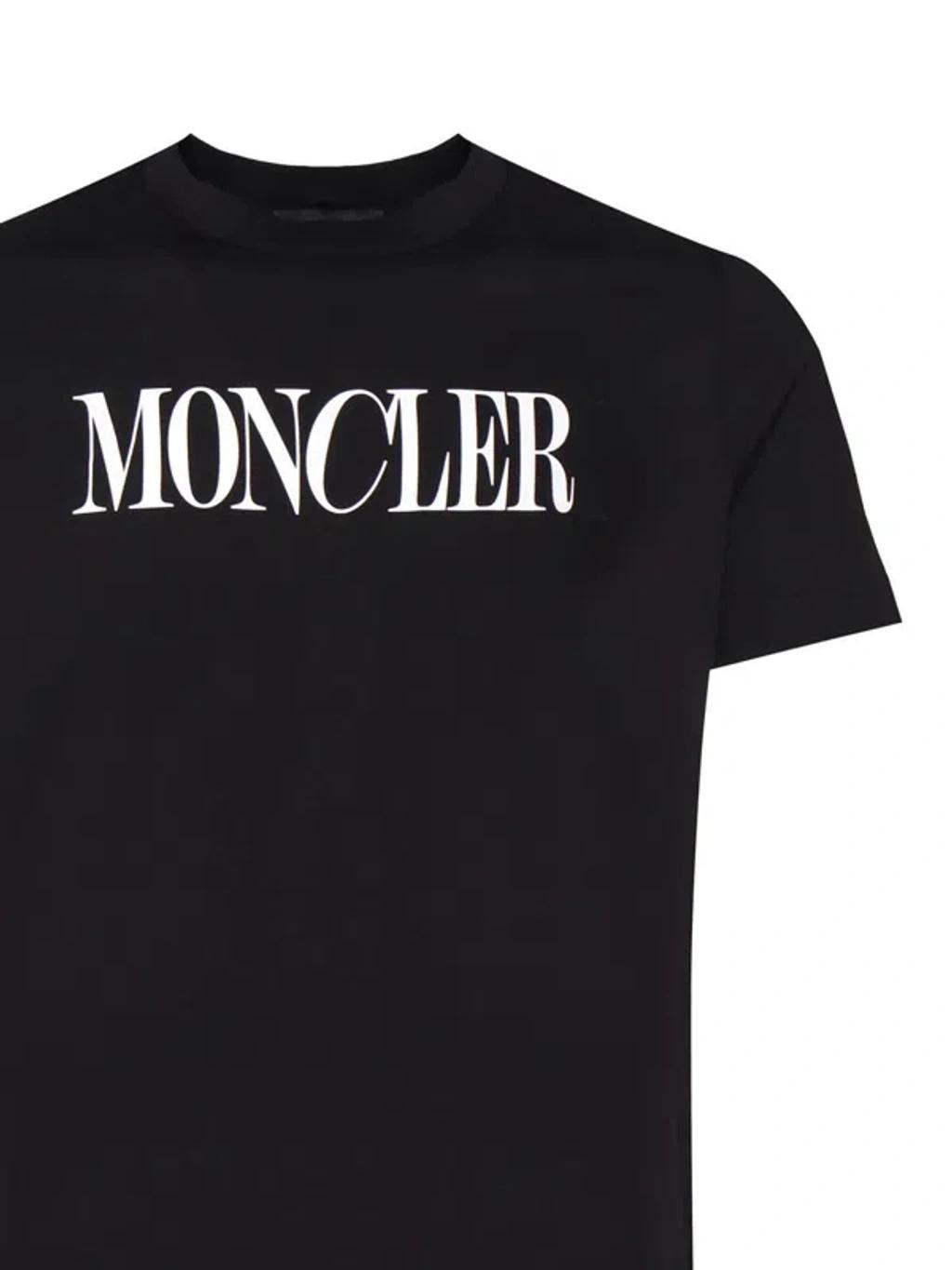 MONCLER Logo Tee In Black Product Image