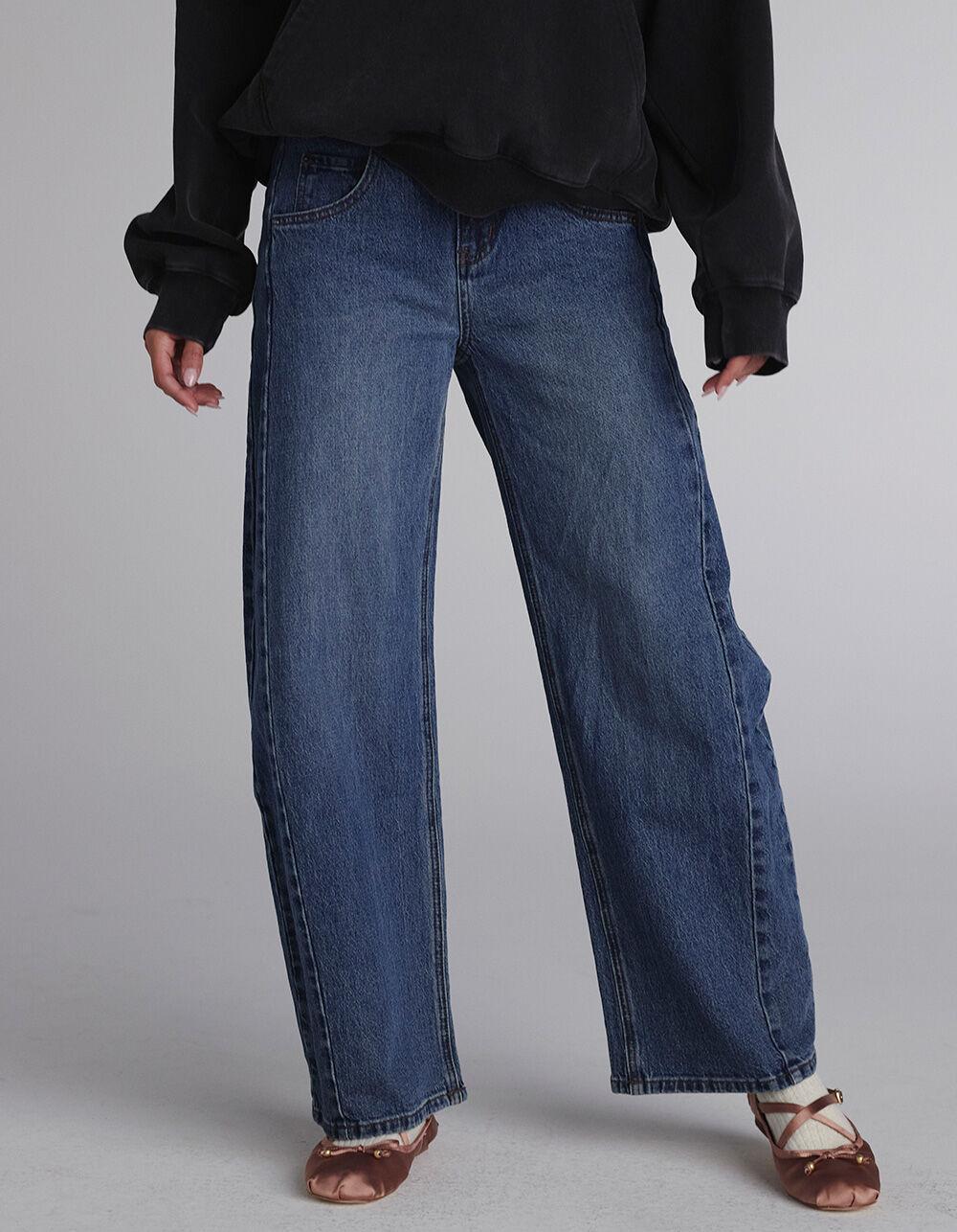 RSQ Womens Low Rise Barrel Jeans Product Image