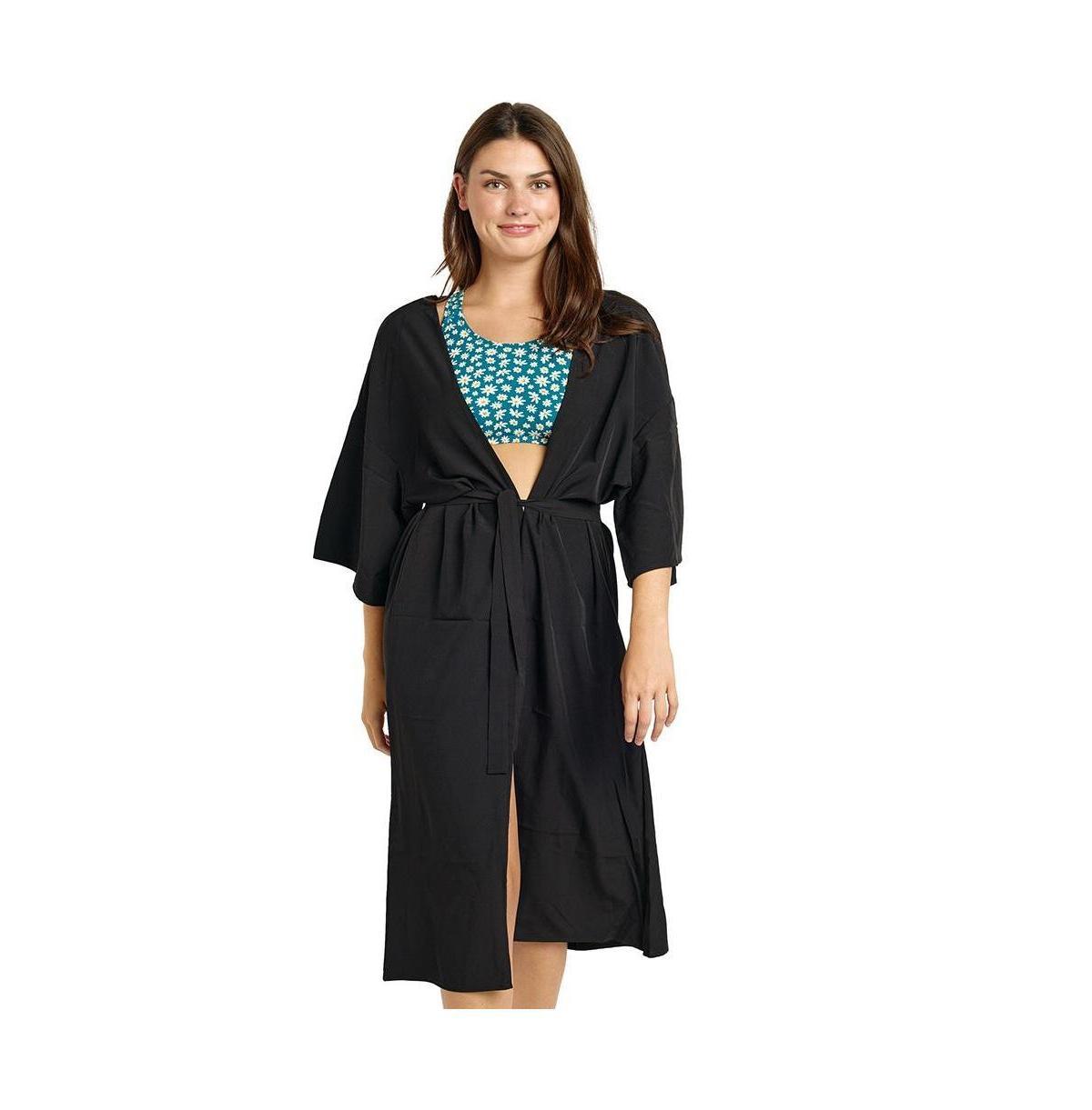 Calypsa Womens Long Kimono Beach Cover Up Product Image