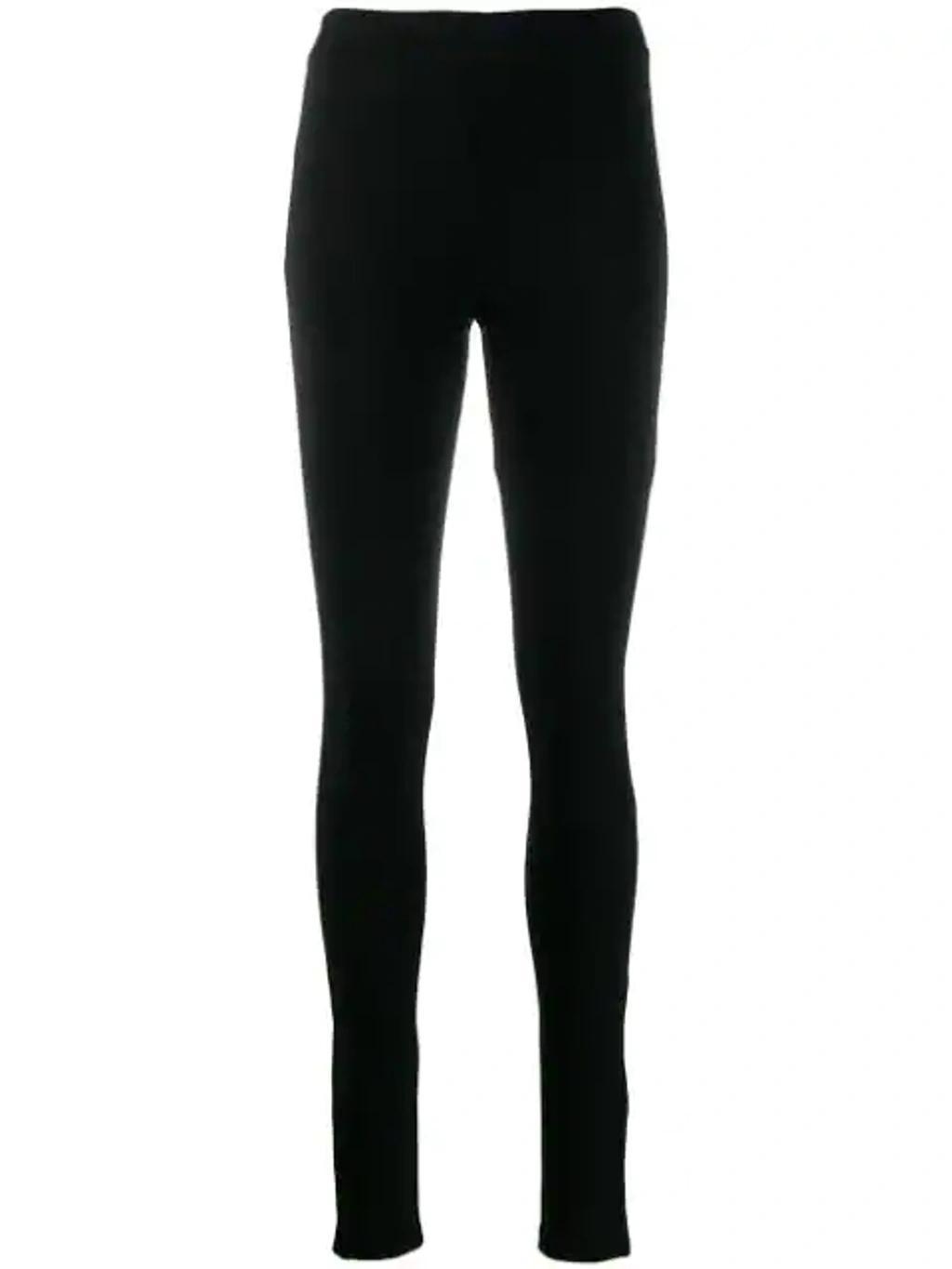 Toteme Leggings With Zip Cuffs In Black Product Image