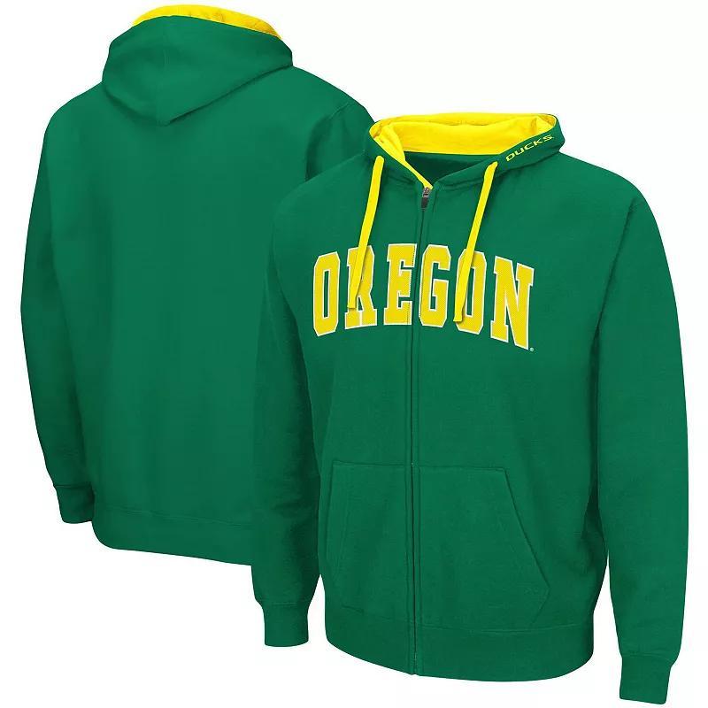 Mens Colosseum Oregon Ducks Big & Tall Full-Zip Hoodie Product Image