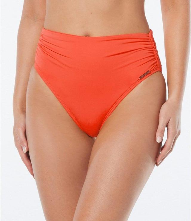 Vince Camuto Sanremo Solids Convertible High Waisted Bikini Swim Bottom Product Image