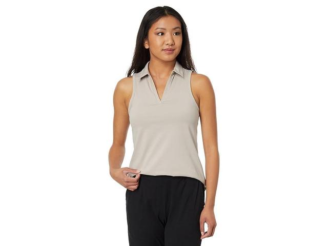 Jockey Active Moisture Wicking Polo Tank With Built In Bra (Atmosphere) Women's Clothing Product Image