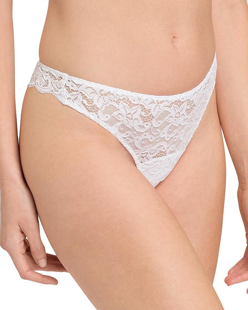 Womens Stretch Lace Thong Product Image