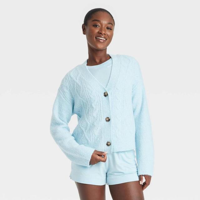 Womens Sweater Cardigan - Auden Blue Product Image