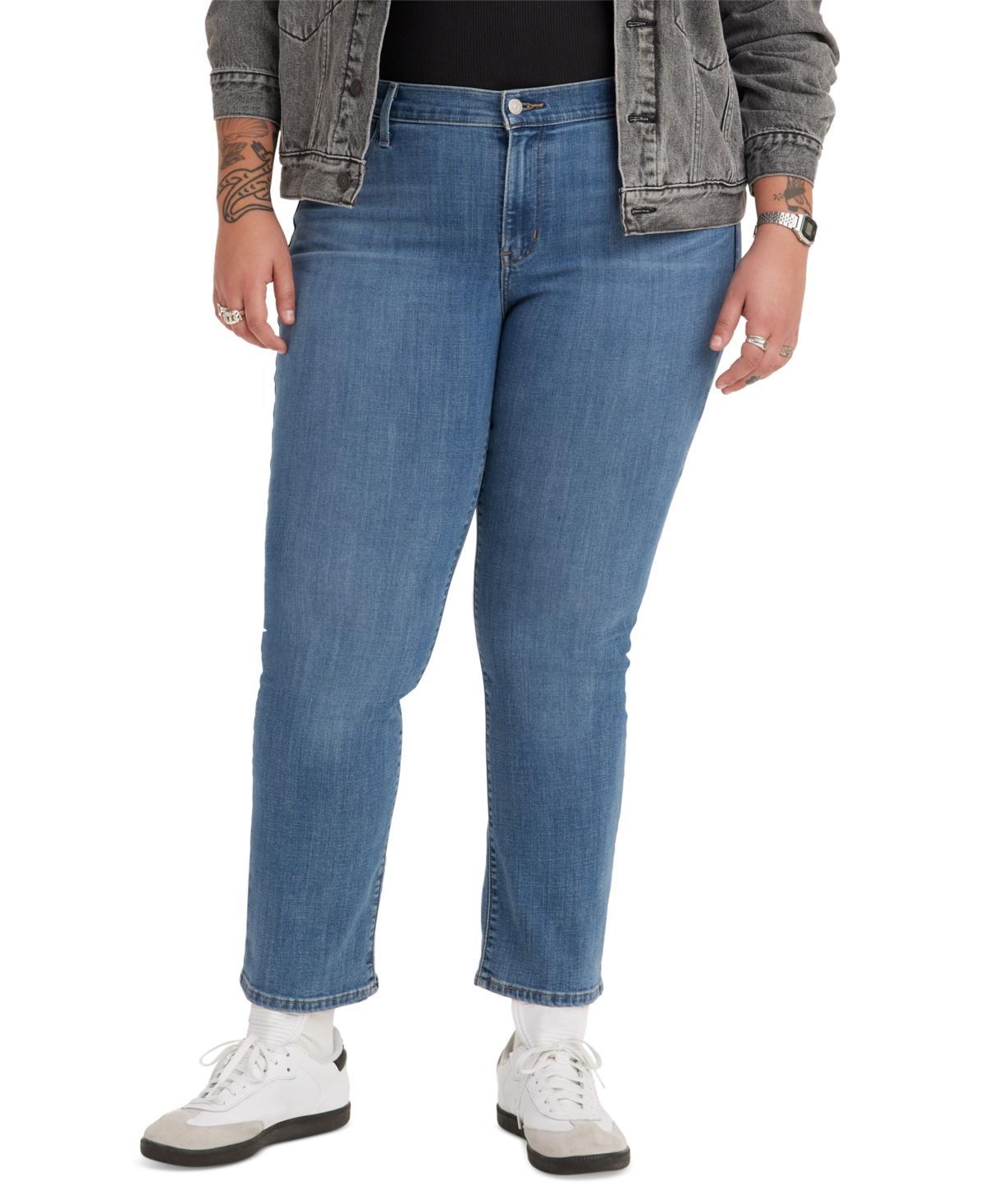 Levis Plus Size Classic Straight Leg Mid Rise Jeans Product Image