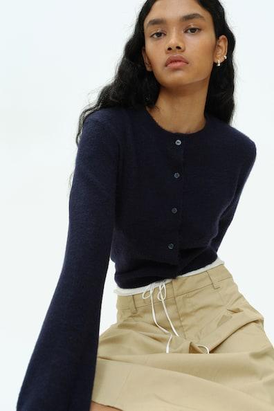 Fine-Knit Cardigan Product Image