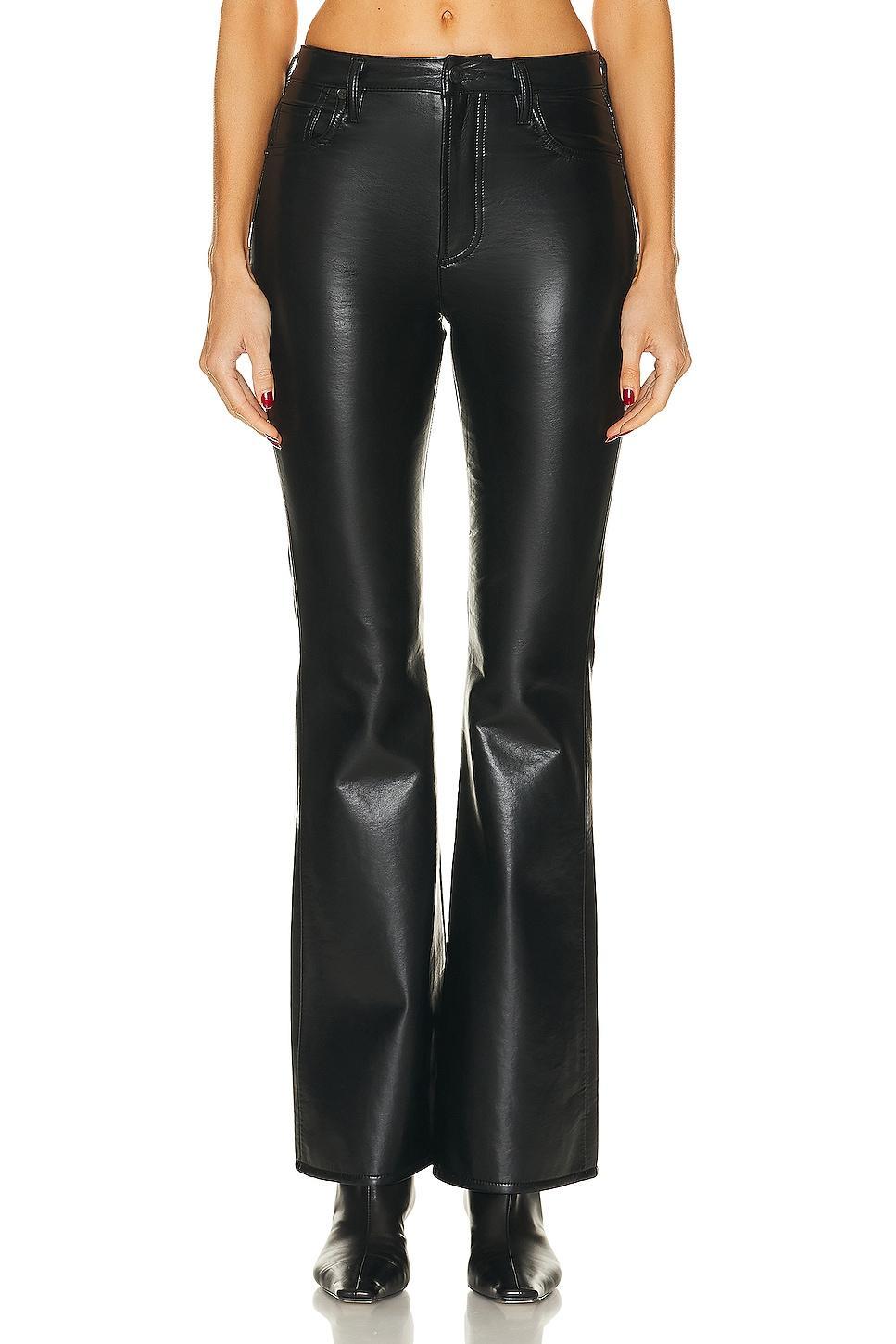 Citizens of Humanity Recycled Leather Lilah Pant in Brown. Product Image