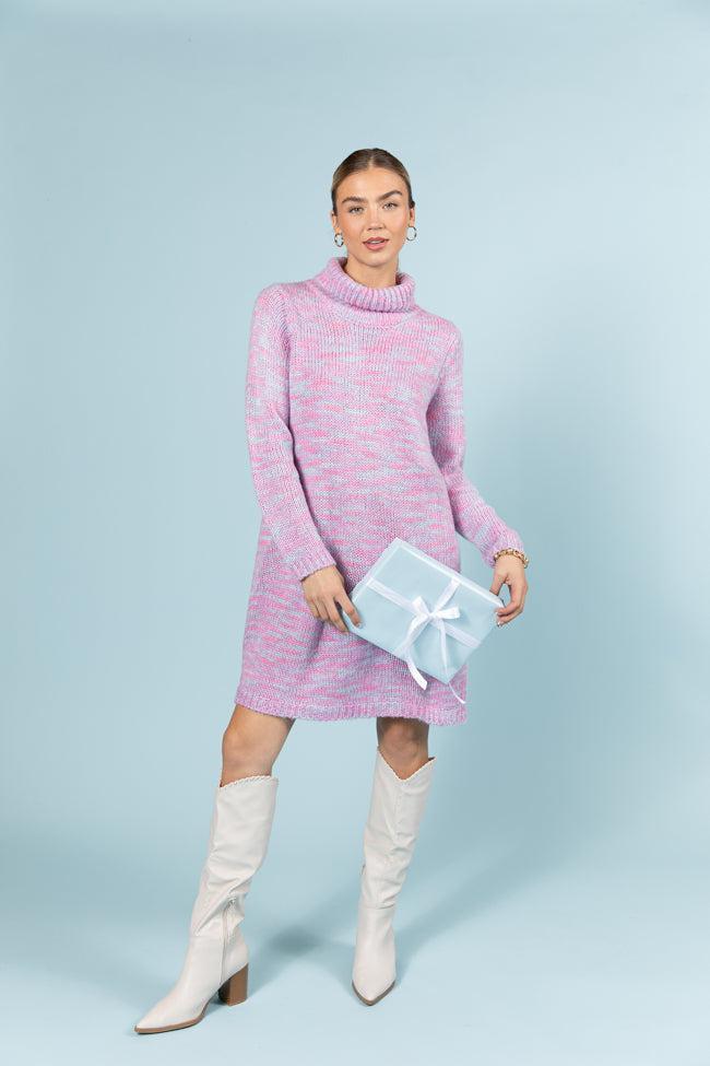 Winter Skies Multi Knit Sweater Dress FINAL SALE Product Image