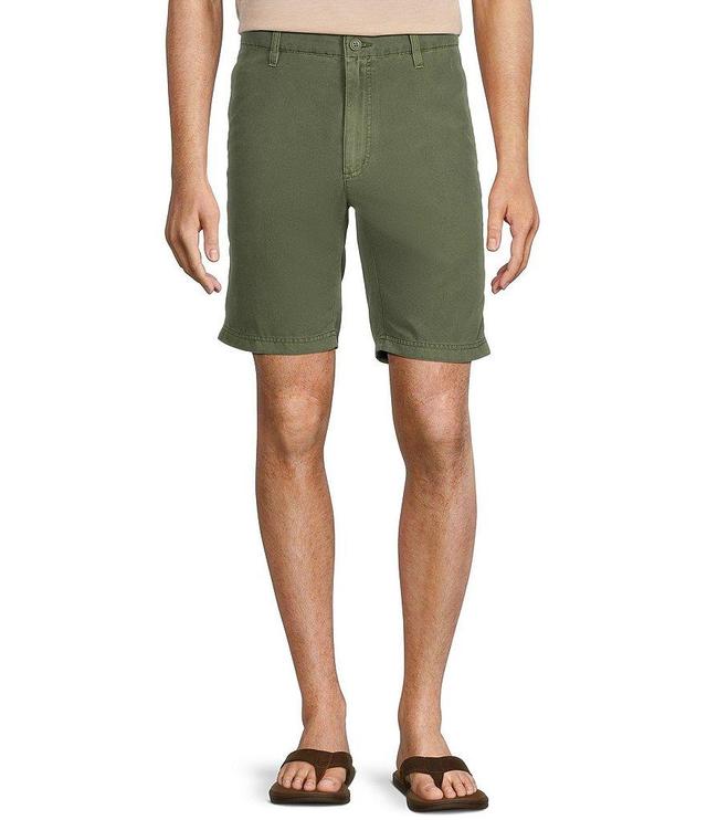 Roundtree & Yorke Casuals Flat Front Straight Fit Tech Pocket 9#double; Inseam Shorts Product Image