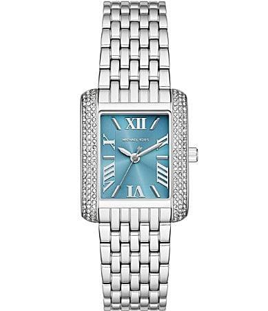 Michael Kors Womens Emery Three-Hand Silver-Tone Stainless Steel Watch 27mm x 33mm Product Image