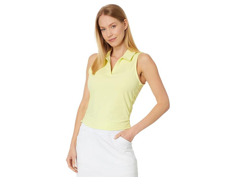 TravisMathew Salt Air Dont Care (Pale Lime Yellow) Women's Clothing Product Image