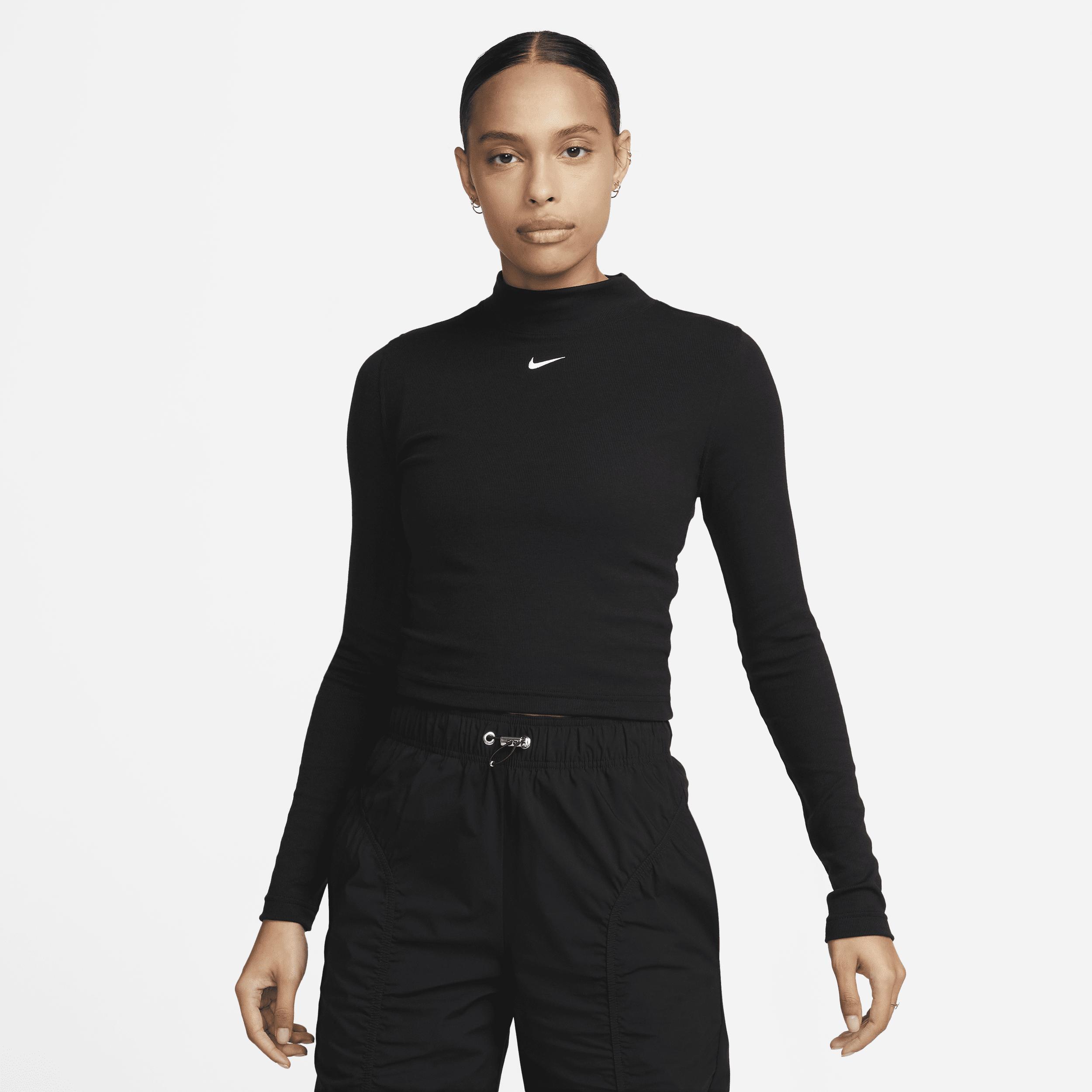 Women's Nike Sportswear Essential Ribbed Mock-Neck Long-Sleeve Top product image