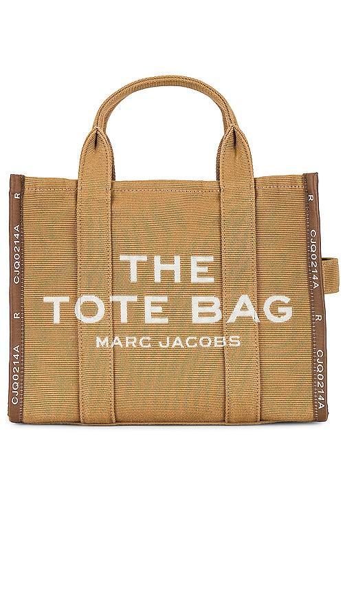 Marc Jacobs The Jacquard Medium Tote Bag in Brown. Product Image