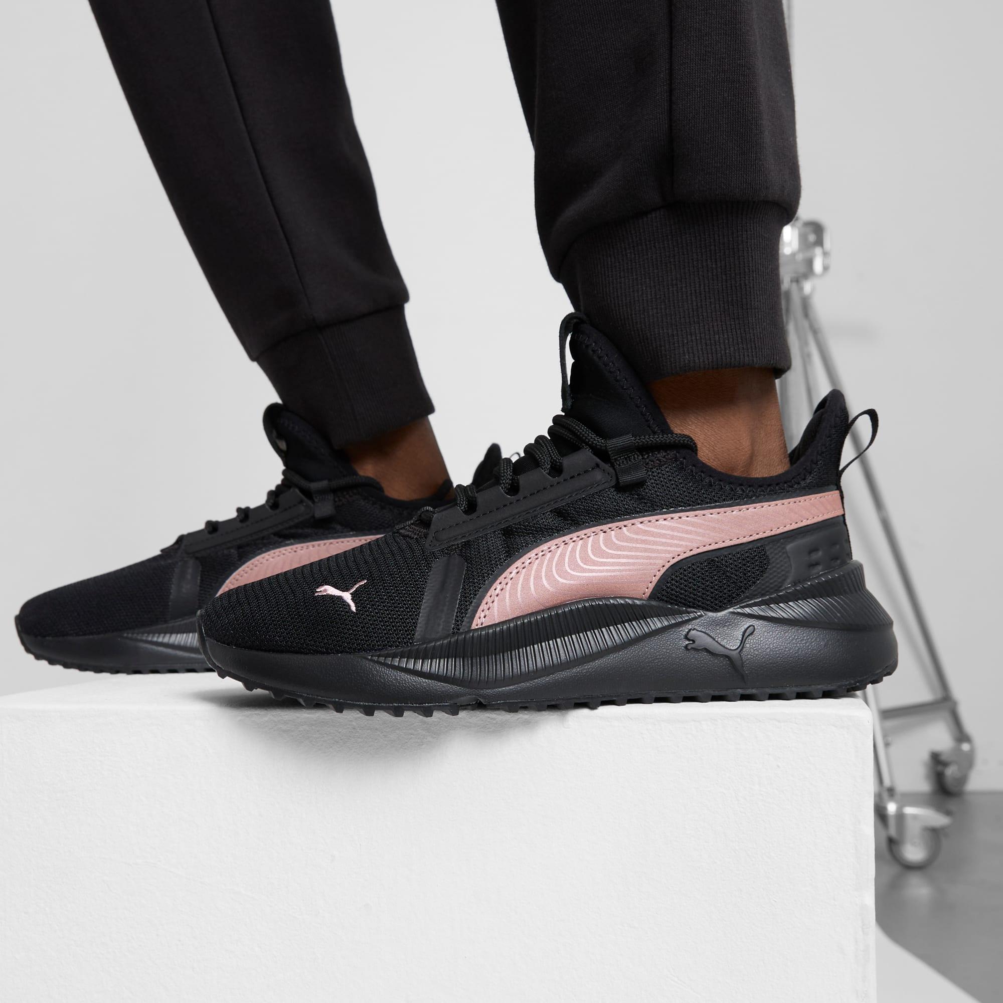 PUMA Pace Future Street Wide Women's Sneakers in Black/Rose Gold Product Image