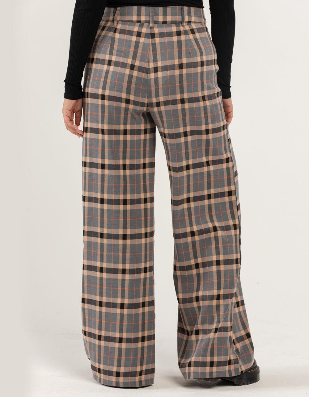 RSQ Womens Wide Leg Plaid Pants Product Image