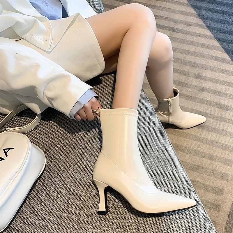 Pointed Toe High Heel Short Boots product image