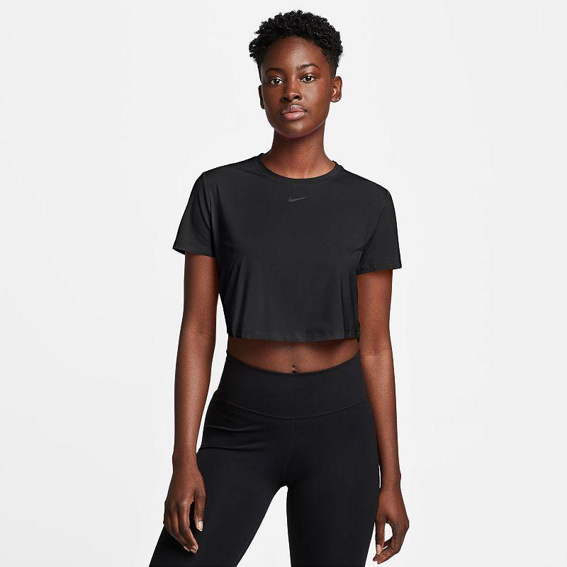 Womens Nike One Dri-FIT Crop Short Sleeve Top Product Image