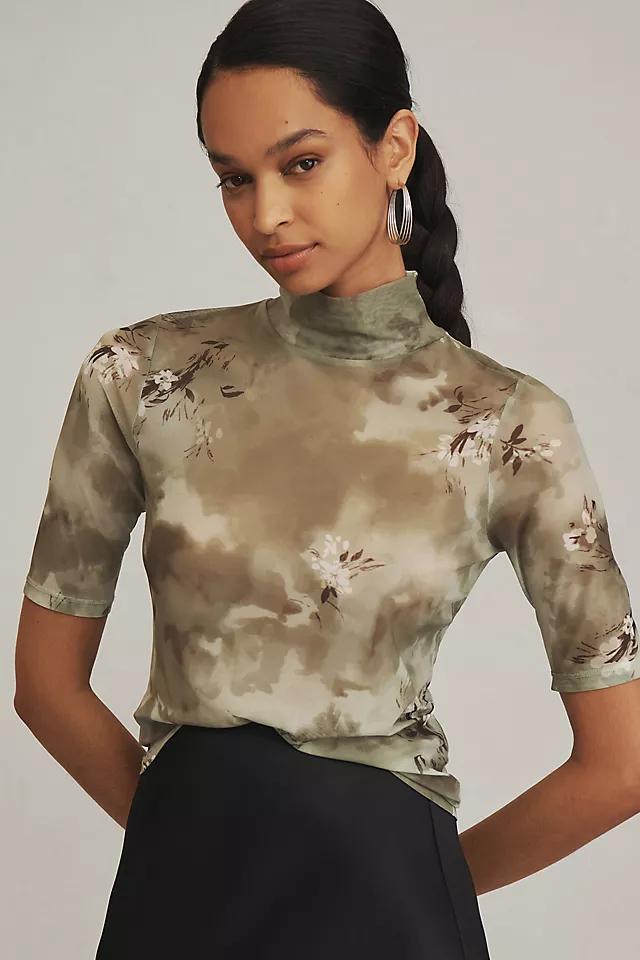 By Anthropologie Half-Sleeve Mesh Top Product Image