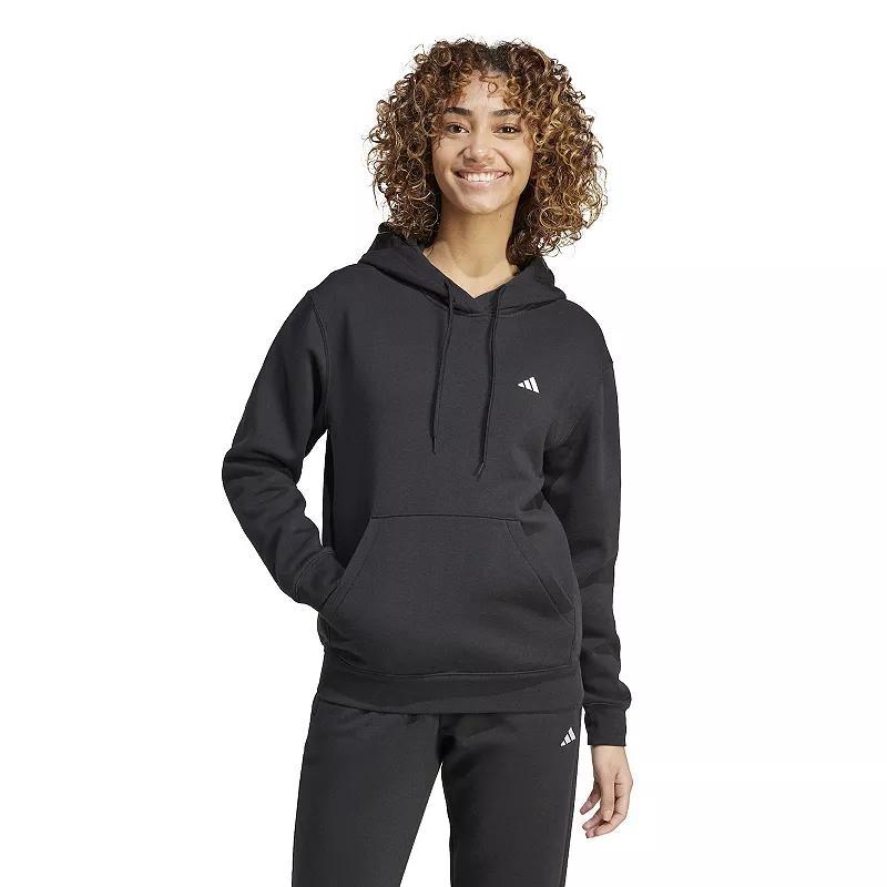 adidas Womens Logo Feel Cozy Fleece Hoodie Product Image