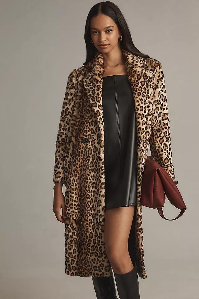 CHRLDR Ophelia Leopard-Print Faux-Fur Coat Product Image