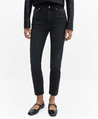 Mango Womens Slim Cropped Jeans Product Image