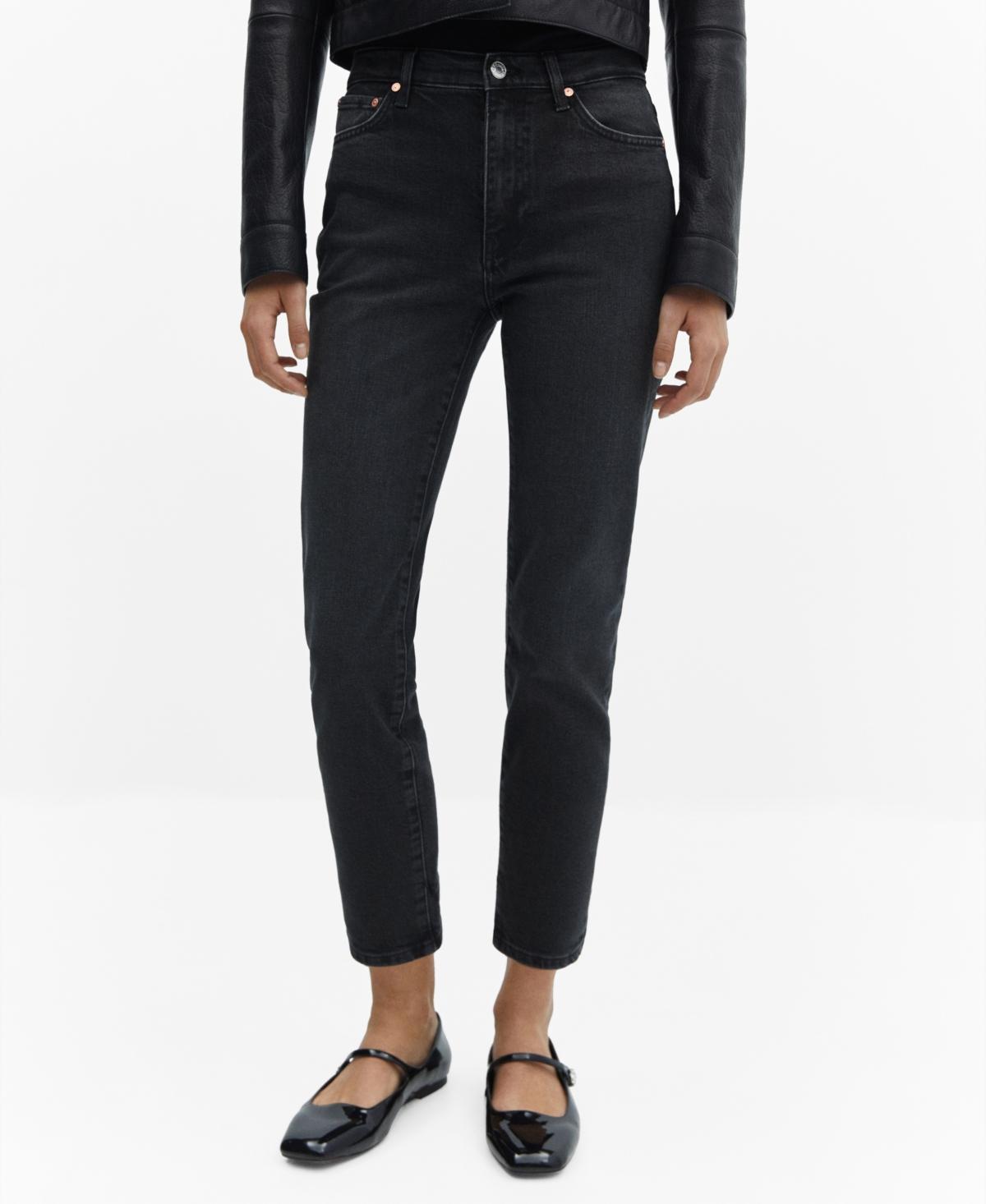 Mango Womens Slim Cropped Jeans product image