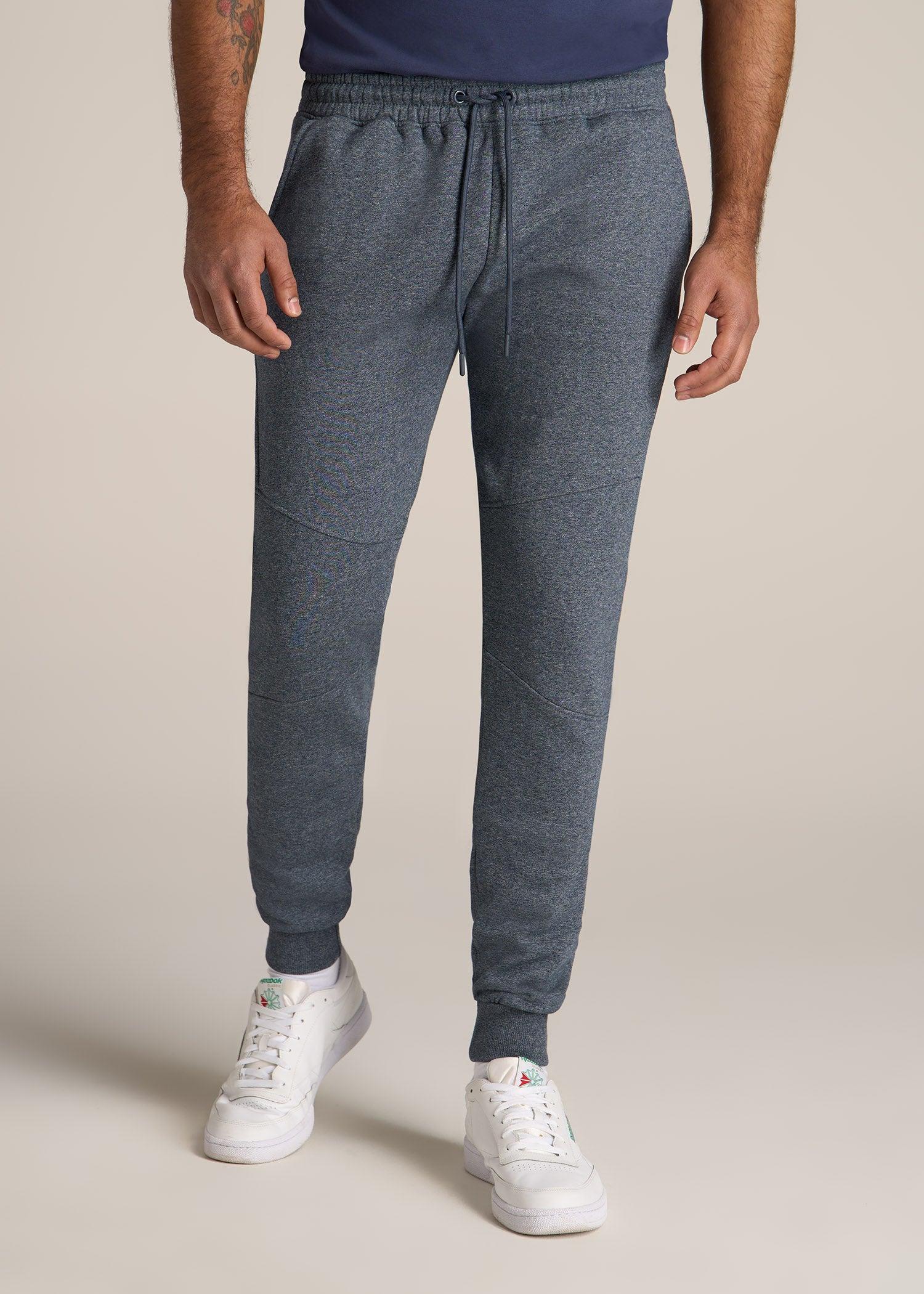 Wearever Fleece Joggers for Tall Men in Navy Mix Product Image