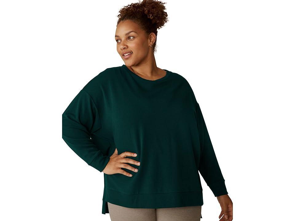 Beyond Yoga Plus Size Off Duty Pullover (Midnight ) Women's Clothing Product Image