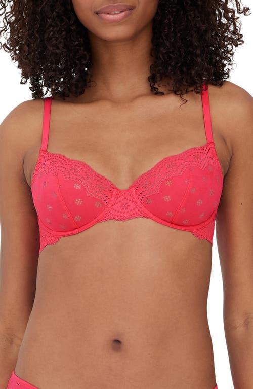 Skarlett Blue Smitten Underwire Eyelet Lace Demi Bra Product Image