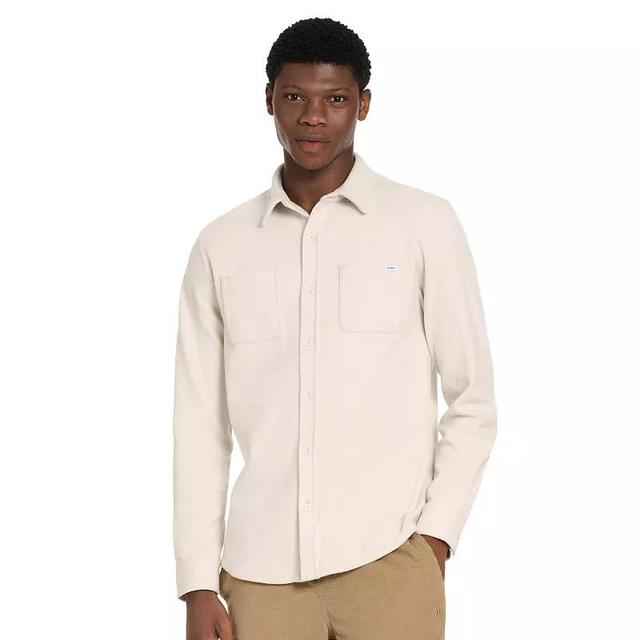 Mens Hurley Button-Up Sweater Barely Ivory Product Image