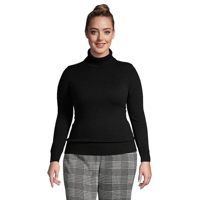 Plus Size Lands End Cashmere Turtleneck Sweater, Womens Product Image