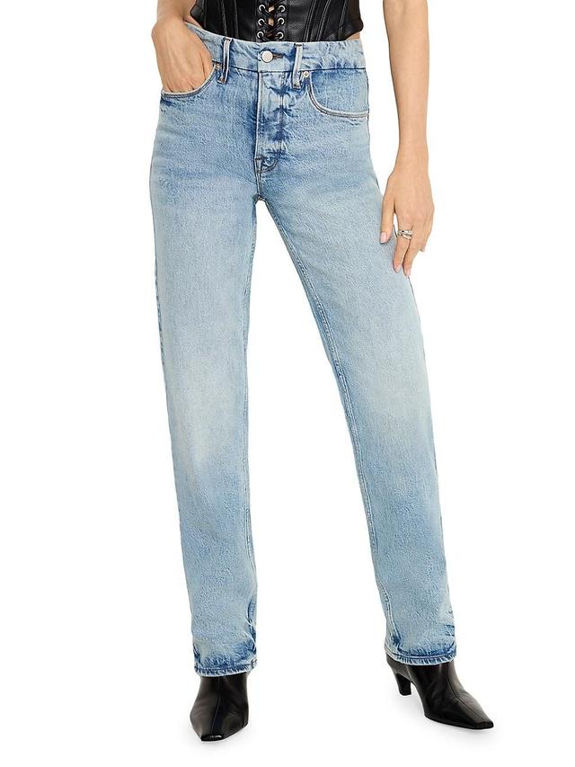 Womens Good Icon Straight Jeans | Indigo, Size 20 Plus | Good American by Khlo Kardashian Product Image