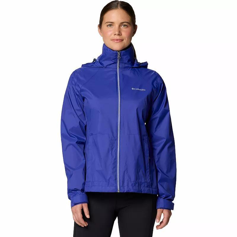 Womens Columbia Switchback IV Packable Rain Jacket Pink Product Image