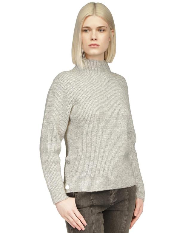 Michael Michael Kors Womens Funnel-Neck Side-Snap Sweater Product Image