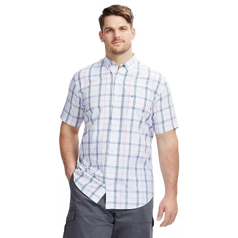 Big & Tall IZOD Classic Breeze Short Sleeve Woven Button-Down Shirt, Mens Product Image