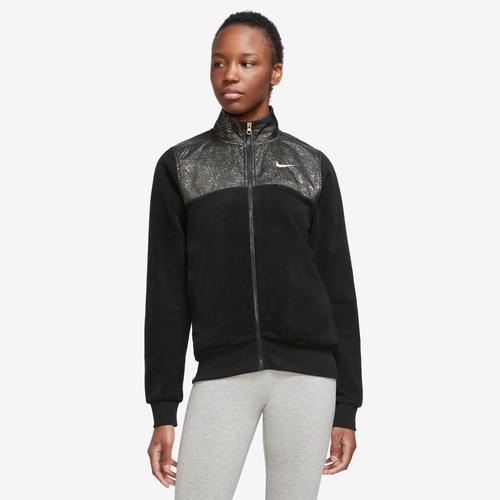 Nike Womens Nike Stardust Print Plush Jacket - Womens Product Image