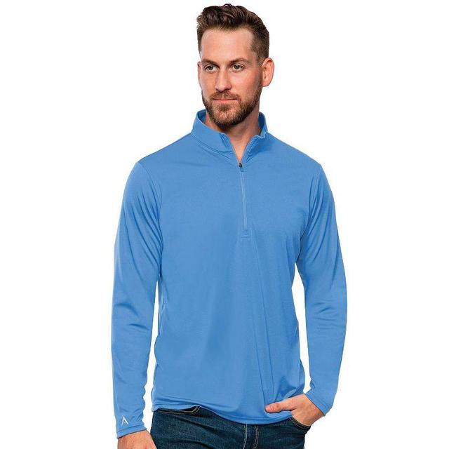 Mens Antigua Blank Tribute Quarter Zip Pullover Blue Product Image