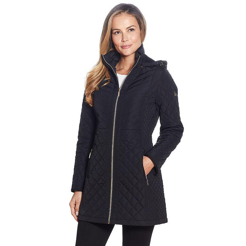 Gallery Womens Removable Hood Midweight Quilted Jacket product image