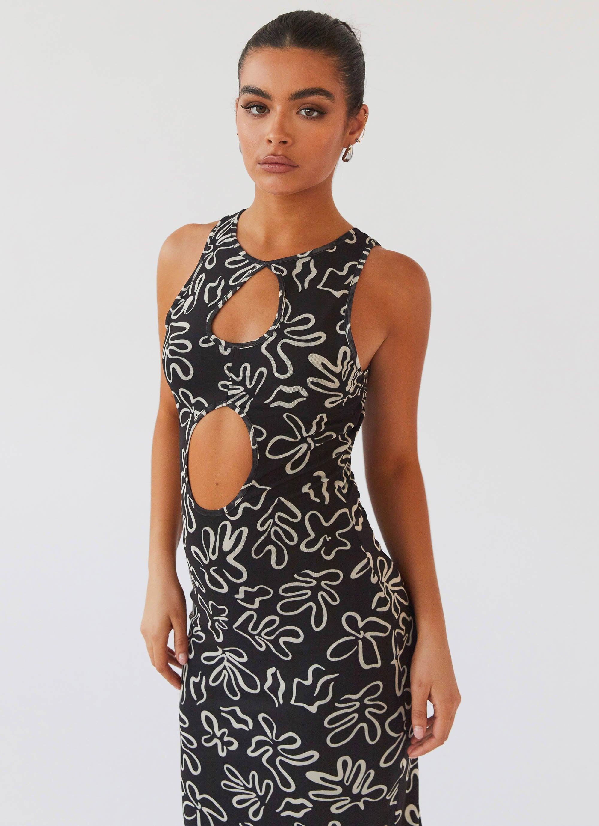 All Eyes On Me Maxi Dress - Petal Gloom Product Image